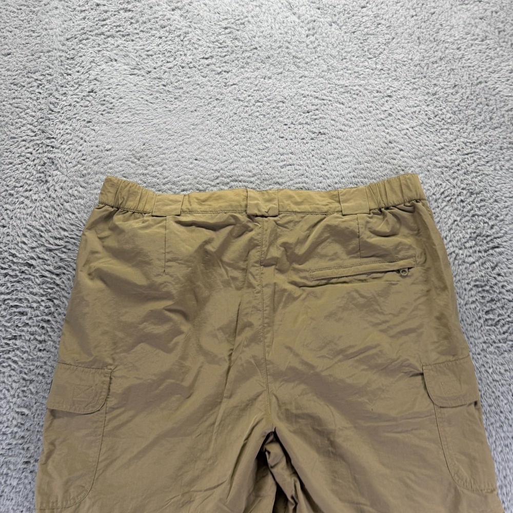 Guide Gear Pant Men XL Brown Nylon Windbreaker Cargo Convertible Hiking Gorpcore - Picture 5 of 9